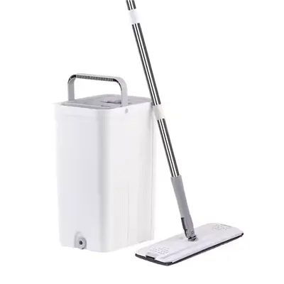 MOP plano com balde com limpeza de piso de 360 ​​graus